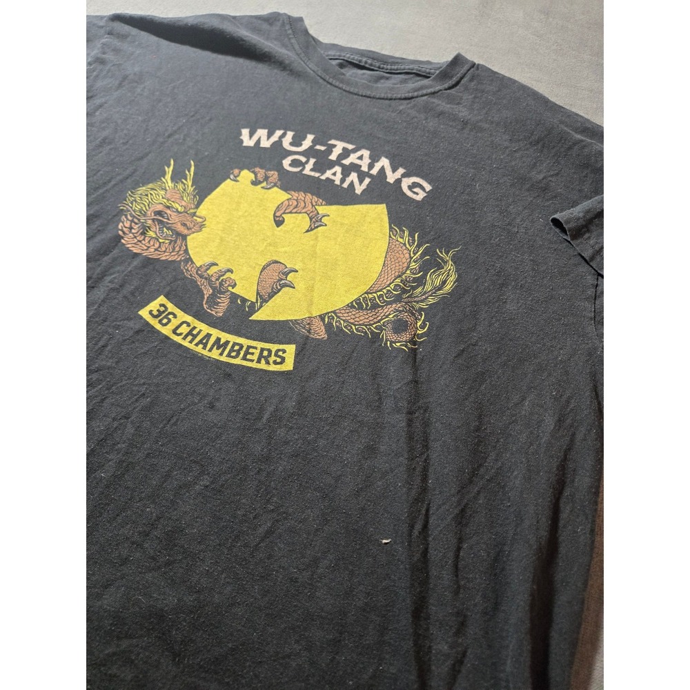 Vtg Wu-Tang Clan T-Shirt Mens XXL Rap Hip Hop ODB Dragon Black 36 Chambers